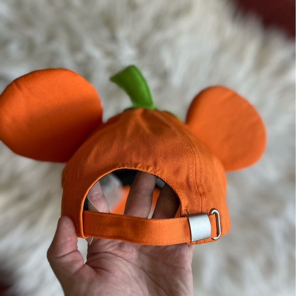 ๐ Disney Parks Pumpkin Mickey Halloween Hat with Ears ๐ Adjustable | Orange - Picture 9 of 9